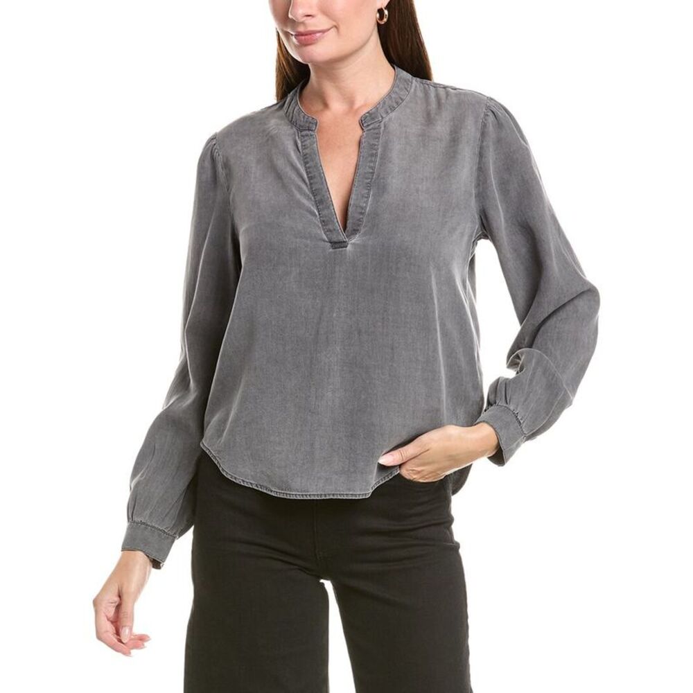 Bella Dahl Womens Half Placket Blouse